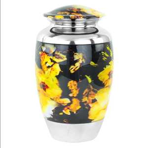 Jarrón de urna de cremación de latón hecho a mano para cenizas urna de recuerdo funerario conmemorativo de alta calidad - Product Image 3