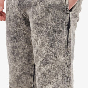 Pantalon vintage personnalisé de haute qualité délavé à l'acide coupe ajustée 400 GSM poids lourd sérigraphie hiver pour hommes - Product Image 5