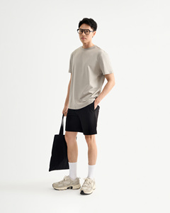 T-shirt à manches courtes pour homme 100% coton tricoté anti-rides écologique respirant confortable coupe régulière au quotidien - Product Image 3