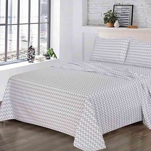 Draps de lit en microfibre unie 100% coton, taille king, résistants aux plis et à la décoloration, ensemble de draps de lit pour adultes, qualité hôtelière - Product Image 5