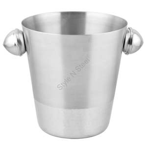 Seau à vin en acier inoxydable avec nouveau bouton - Product Image 1