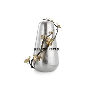 <b>Black</b> Finished Metal <b>Flower</b> <b>Vase</b> Excellent Quality Handmade <b>Flower</b> Holder Best Selling Designer New Metal <b>Flower</b> Pot - Product Image 6