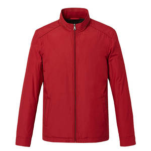 Venta al por mayor de impresión personalizada con logotipo de los hombres 100% poliéster de manga larga de los hombres de color sólido chaqueta de bombardero para la venta - Product Image 1