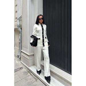 Pantalon de costume pour femme Cornelia 9962 avec bordure côtelée - Product Image 5