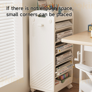 Idea Gifts <span class=keywords><strong>Petite</strong></span> bibliothèque à 5 niveaux <span class=keywords><strong>Chambre</strong></span> d'enfant Étagère double face coulissante pour livres et <span class=keywords><strong>rangement</strong></span> de <span class=keywords><strong>jouets</strong></span> pour enfants - Product Image 5