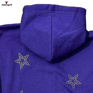 Sudadera con Capucha de Invierno para Hombre, Diseño Nuevo, Talla Grande, Bordada con Pedrería, Personalizada, de Alta Calidad, 100% Algodón, Estilo Urbano - Product Image 3