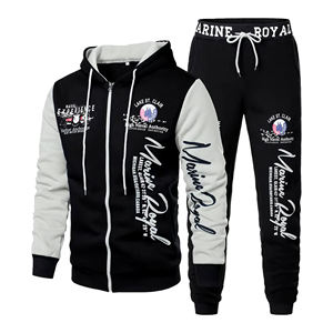 Survêtement à capuche respirant en molleton de qualité supérieure pour homme, mélange polyester/coton, impression numérique personnalisée OEM, pantalon de survêtement de haute qualité - Product Image 1