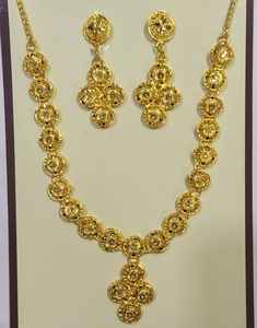 Conjunto de Joyería Africana de Aleación de Zinc, Collar y Aretes Clásicos Vintage, Regalo para Ella, para Bodas, Compromisos y Fiestas - Product Image 4