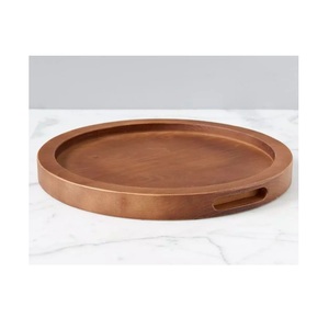 ถาดไม้ตกแต่งสำหรับใช้ในชีวิตประจำวันของตกแต่งห้องครัวที่จัดแสดงโต๊ะกาแฟหรือที่จัดห้องนอนที่มีเสน่ห์แบบชนบท - Product Image 1