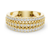 Anillo de Diamantes de Laboratorio de 0.498 CT para Mujer, Claridad VVS-VS EF, Oro de 18KT, 14KT, 10KT y Plata 925, Oro Rosa, Amarillo - Product Image 1