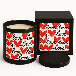 Bougies parfumées à la cire de soja pour la Saint-Valentin, pot de 7oz, design romantique, aromathérapie luxueuse pour fête de mariage, maison, Diwali - Product Image 3