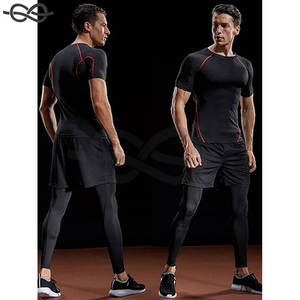 Camisetas de entrenamiento atlético de compresión para hombre, soporte de rendimiento y comodidad, absorción de humedad, transpirable, ropa deportiva de secado rápido para gimnasio - Product Image 6