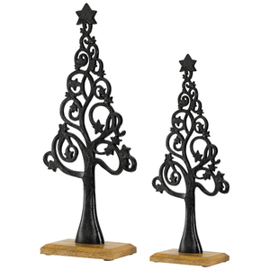 Elegant <b>Christmas</b> Metal <b>Tree</b> Wood <b>Tabletop</b> <b>Christmas</b> <b>Tree</b> Decorations for Home & Event <b>Christmas</b> Ornaments - Product Image 6