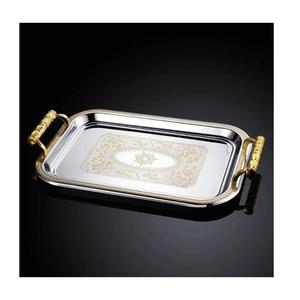 Bandeja de Servicio Moderna y Lujosa a Precio de Mayoreo, Ecológica, Fácil de Limpiar, para Servir Aperitivos y Postres, Bandeja de Metal - Product Image 2