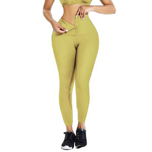 Pantalon de yoga sans couture personnalisé haut de gamme pour femmes, legging taille haute pour la course à pied, élasthanne/nylon respirant, taille élastique - Product Image 5