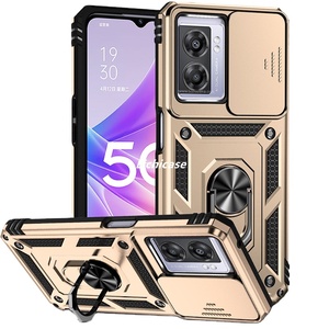 Lichicase, recién llegados, resistente al desgaste, lente deslizante, ventana, funda protectora resistente para Oppo A57 A57S <span class=keywords><strong>A77</strong></span> 5G, contraportada - Product Image 1