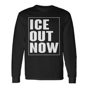 เสื้อยืดแขนยาว Abolish-Ice รุ่น Ice Out Now เสื้อยืดโปรโมชั่น - Product Image 1