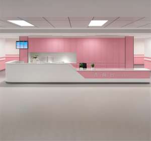 Móveis Hospitalares, Balcão de Recepção Moderno, Mobiliário Médico, Mesa de Recepção Hospitalar, Equipamentos Médicos - Product Image 1