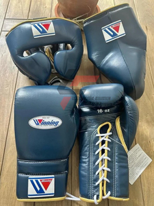 Ensemble de boxe en cuir véritable personnalisable avec votre logo, super confortable, pour le kickboxing, le MMA, le Muay Thai, les gants d'entraînement. - Product Image 2