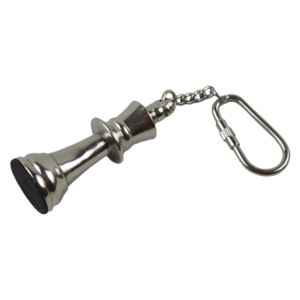 Llavero de Lujo con Diseño de Timón de Barco, Metal de Latón con Acabado Pulido, Anillo para Llaves de Alta Calidad - Product Image 3