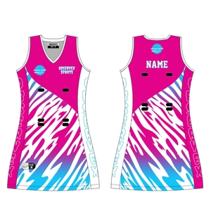 เดรสเน็ตบอลทรงสลิมฟิตพื้นเมืองดีไซน์แบบปรับแต่งได้สำหรับ teamwear ตัวเลือกขนาดพิเศษสำหรับคลับและลีก - Product Image 6