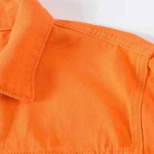 Veste en jean longue extensible sur mesure pour homme, veste en jean pour homme, coton bleu, veste en jean unie pour homme, taille plus - Product Image 3