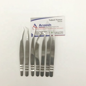 Pince à épiler en acier inoxydable avec logo personnalisé de haute qualité - Product Image 3