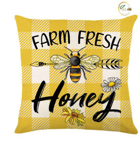 Funda de almohada de yute tejida de lujo personalizada, cuadrada a rayas, ecológica, lavable, casa de campo, accesorio decorativo para el hogar - Product Image 2