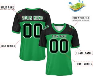Camisetas de fútbol americano urbano de secado rápido personalizadas, ropa de calle, ropa deportiva para discoteca, malla de poliéster, impresión por sublimación transpirable - Product Image 6