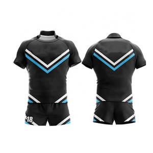 High Manufacturer's Latest Design Rugby Uniform For Youth Breathable Sets With Custom Team Name New Arrival Rugby Uniforms - Product Image 1