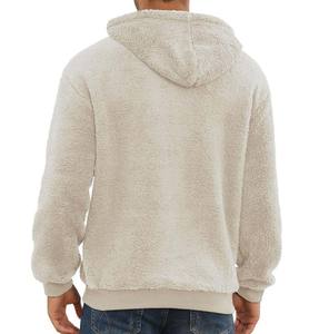 Sweats à capuche d'hiver en polaire pour hommes 100% coton respirant Basics couleur unie Logo personnalisé grande taille pour hommes et femmes sweats à capuche - Product Image 2