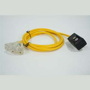 AMBOHR Outdoor Triple Tap Power Extension Cords Indicator <b>Light</b> Electric SJTW <b>Wires</b> 13A/15A Rated US for Home Appliance Use - Product Image 6