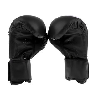 Vente en gros de trous respirants personnalisés pour adulte unisexe Gants de boxe noirs de combat d'entraînement - Product Image 5