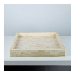 Bandeja de Servicio Elegante y de Lujo Hecha a Mano en Vietnam con Incrustaciones de Nácar, Pulida, Personalizable, Duradera y Ecológica para Hoteles Modernos - Product Image 1