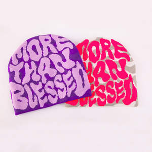 Elegante gorro de mezcla de lana Jacquard elegante Unisex, gorro de invierno transpirable y ligero para clima frío para el trabajo y los viajes - Product Image 1