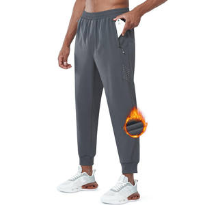 Jogger pantalons pour hommes Fitness coton pantalons pour hommes en gros cordon grande taille sport poches personnalisées pantalons de survêtement décontracté plat mi - Product Image 1