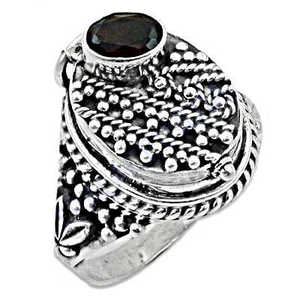 "925 Silver Princess Cut Garnet <b>Statement</b> <b>Ring</b> for Women-Natural Stone Fine Jewelry" - Product Image 1