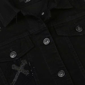 Meilleure vente Veste en jean élégante à manches longues pour hommes Meilleures ventes Vente en gros de vestes en jean vierge pour hommes OEM - Product Image 6