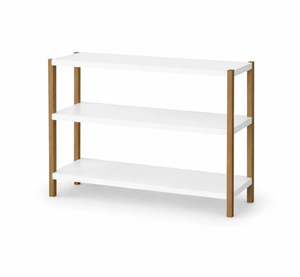 3-Tier Wooden Shelf <b>Unit</b> Multi-Purpose Bathroom & <b>Kitchen</b> Shelf Decorative Organizer - Product Image 1
