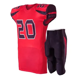 Uniformes de football américain personnalisés de haute qualité, ensembles de 100% polyester respirant de grande taille - Product Image 4