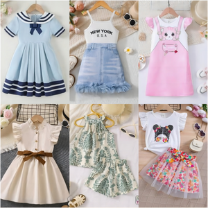 Nuovi Lotti all'Ingrosso di <span class=keywords><strong>Abbigliamento</strong></span> per Bambini, <span class=keywords><strong>Stock</strong></span> di Vestiti Estivi, Consegna Casuale di <span class=keywords><strong>Abbigliamento</strong></span> per Bambini - Product Image 5