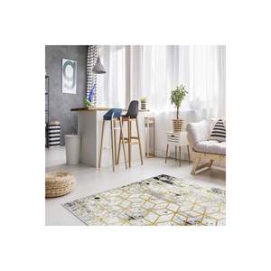 Tapis en polyester imprimé numérique classique en or pour adolescent pour entrée salon chambre avec style oriental - Product Image 2