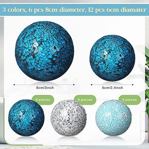 Bolas decorativas para el hogar con diseño creativo moderno, adornos de bolas doradas, decoración del hogar para manualidades de regalo en forma de esfera - Product Image 4