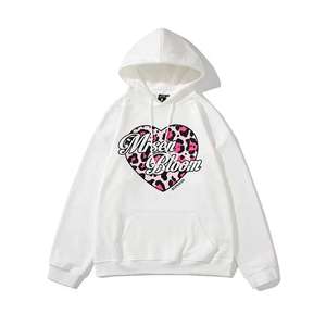 2024ใหม่เสื้อฮู้ดสวมหัวขนาดใหญ่กว่าผ้าไหมพิมพ์โลโก้ DTG เสื้อฮู้ดและเสื้อกันหนาวสำหรับผู้หญิง - Product Image 1