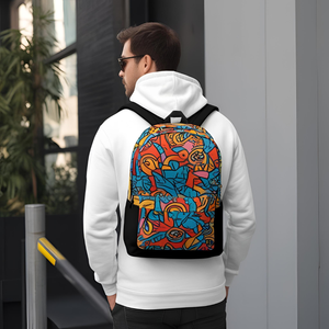Sweat à capuche pour sac à dos personnalisé avec poche pour sac à dos intégrée pour hommes et femmes, idéal pour les voyages ou le streetwear - Product Image 1