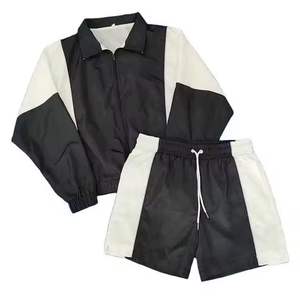 Veste coupe-vent en satin brodé personnalisée de haute qualité, style streetwear, à capuche, unie, chaude, coupe-vent, fine, avec fermeture éclair - Product Image 5