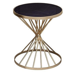Mesa central superior de mármol de alta calidad, mesa de centro moderna para interiores con Base de Metal para inauguración de la casa - Product Image 4
