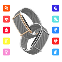 Pulsera Inteligente Sin Pantalla F73 Profesional, Monitor de Sueño HRV, Frecuencia Cardíaca, SpO2, Seguimiento de Temperatura, Resistente al Agua, Banda de Fitness