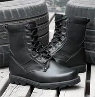 Newlesale bottes cuir sécurité Protection incendie Ultra léger garde de sécurité bottes d'inspection chaussures EVA caoutchouc BT204