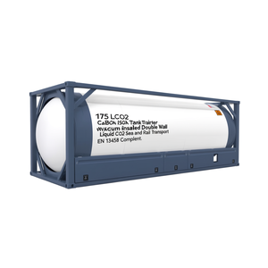 Conteneur-citerne ISO T75 LCO2 à double paroi isolé sous vide pour le transport maritime et ferroviaire de CO2 liquide, conforme à la norme EN 13458 - Product Image 2